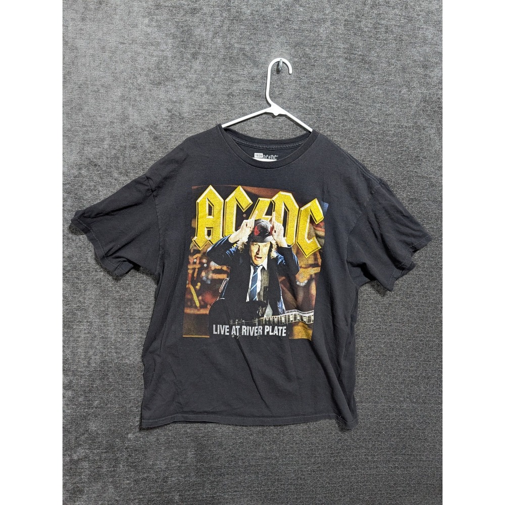 AC/DC Live At River Plate Angus Young Graphic T-Shirt Black XXL 1839